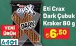 ETİ CRAX DARK ÇUBUK KRAKER 80 G